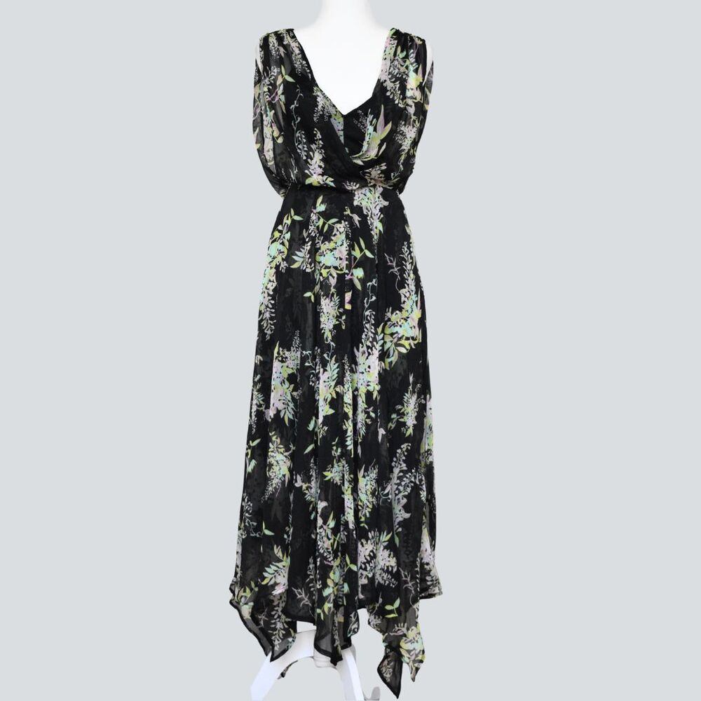 ASOS Women's Asymmetrical Floral Cocktail Dress Size 2
